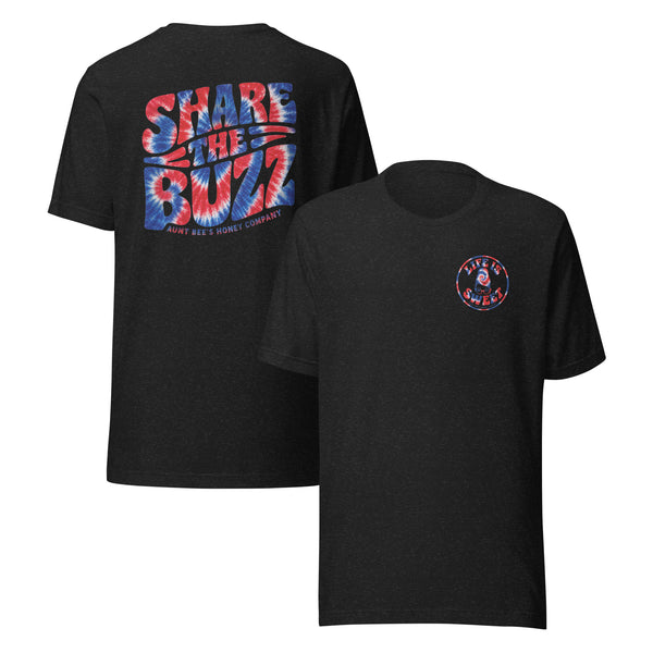 Share the Buzz Red White and Blue Tye Dye
